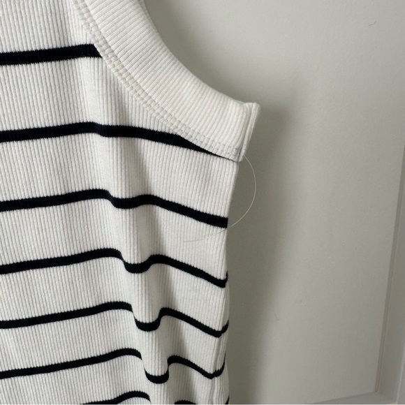 NWOT Old Navy Fitted Striped Sleeveless Rib-Knit Mini Dress - Picture 5 of 6